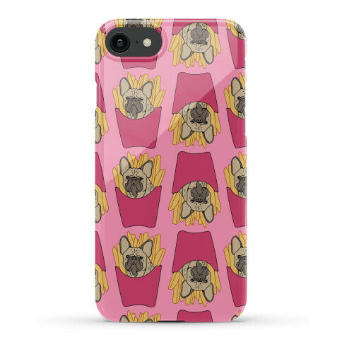 French Fry French Bulldog Pattern Phone Case