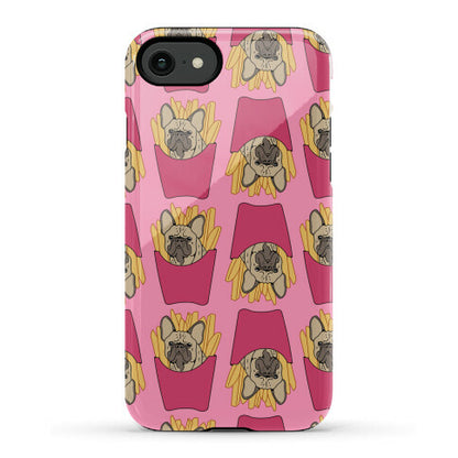 French Fry French Bulldog Pattern Phone Case