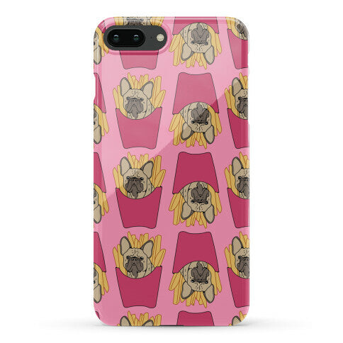 French Fry French Bulldog Pattern Phone Case