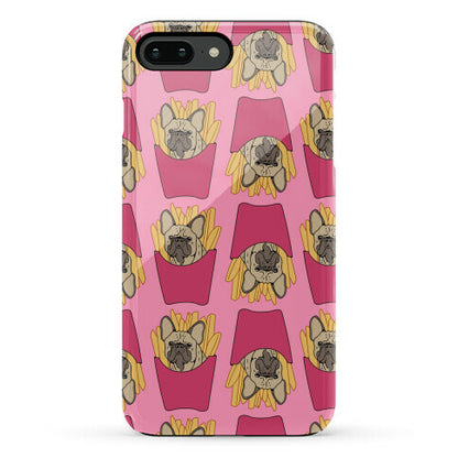 French Fry French Bulldog Pattern Phone Case