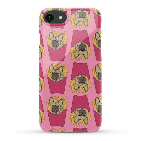 French Fry French Bulldog Pattern Phone Case