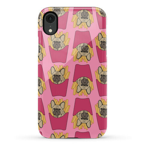 French Fry French Bulldog Pattern Phone Case