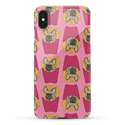 French Fry French Bulldog Pattern Phone Case