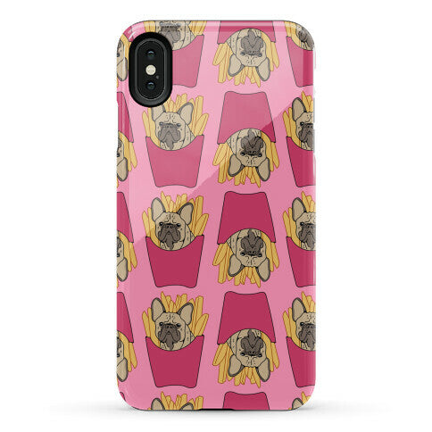 French Fry French Bulldog Pattern Phone Case
