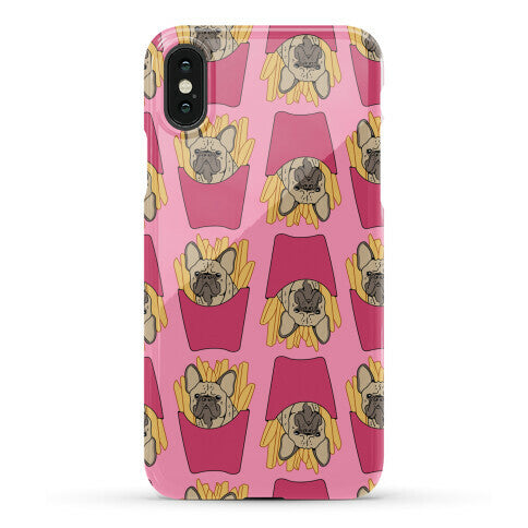 French Fry French Bulldog Pattern Phone Case