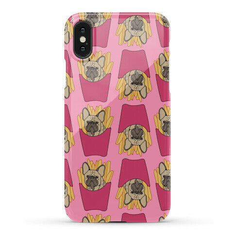 French Fry French Bulldog Pattern Phone Case