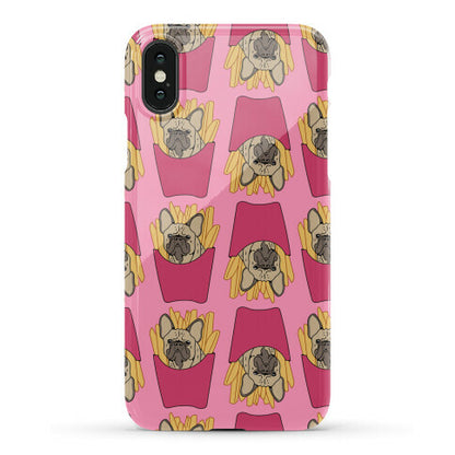 French Fry French Bulldog Pattern Phone Case