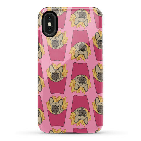 French Fry French Bulldog Pattern Phone Case