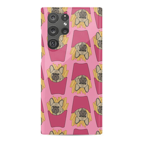 French Fry French Bulldog Pattern Phone Case