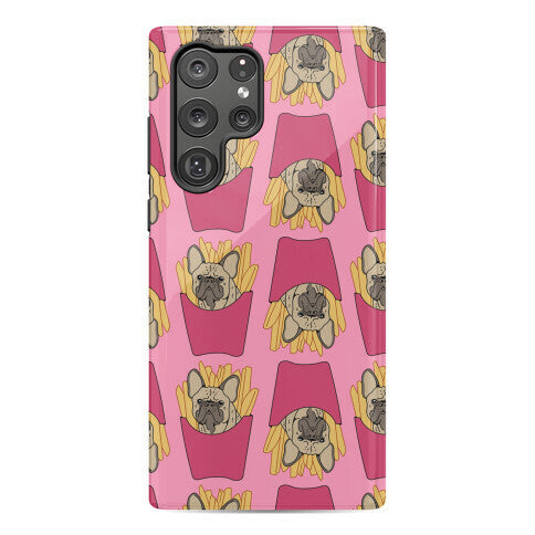 French Fry French Bulldog Pattern Phone Case