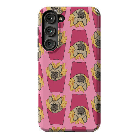 French Fry French Bulldog Pattern Phone Case