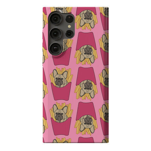 French Fry French Bulldog Pattern Phone Case