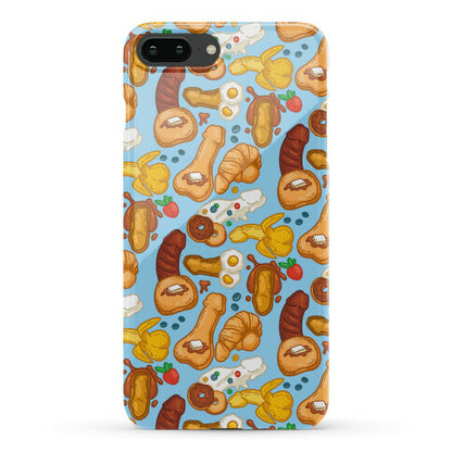Phallic Breakfast Pattern Phone Case