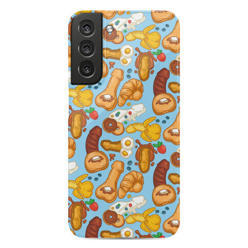 Phallic Breakfast Pattern Phone Case