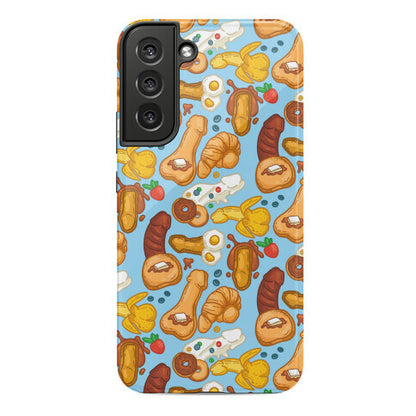 Phallic Breakfast Pattern Phone Case