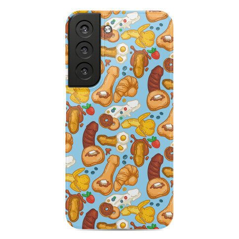 Phallic Breakfast Pattern Phone Case
