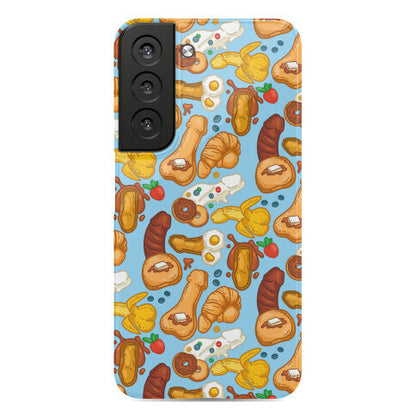 Phallic Breakfast Pattern Phone Case