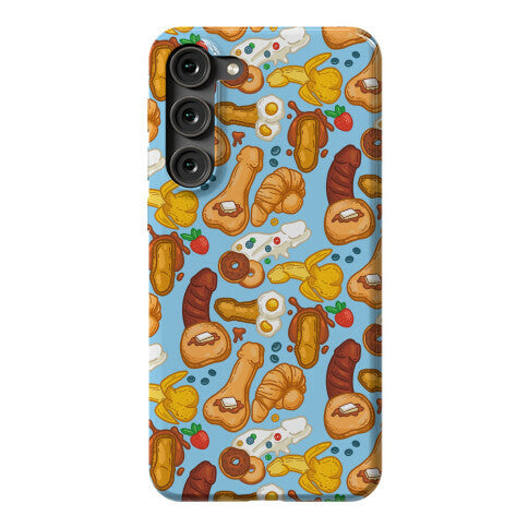 Phallic Breakfast Pattern Phone Case