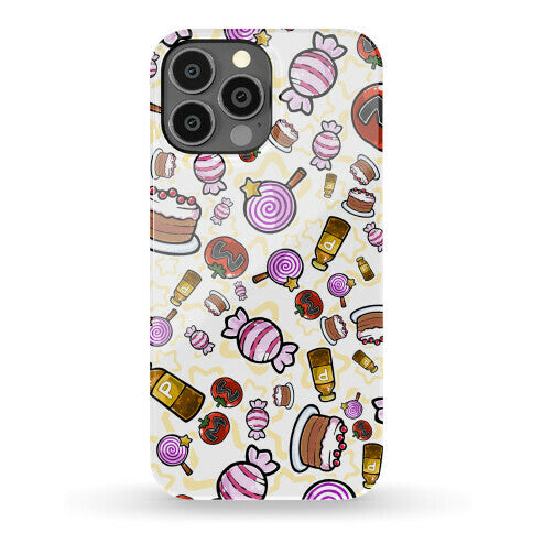 Kirby Munchies Pattern Phone Case