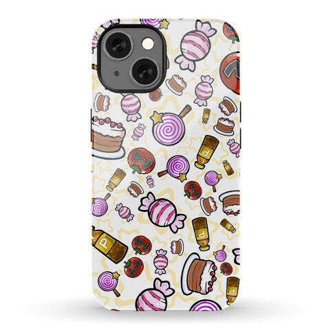 Kirby Munchies Pattern Phone Case
