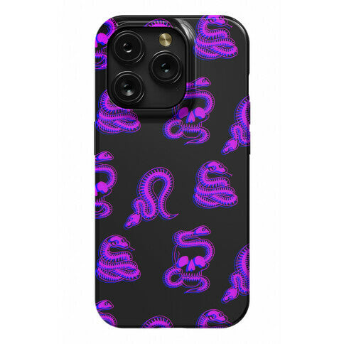 Skelly Snake Pattern Phone Case