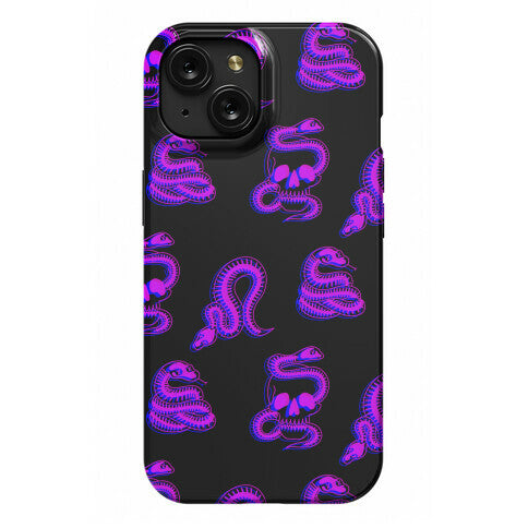 Skelly Snake Pattern Phone Case