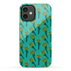 Green Carnation Pattern Phone Case