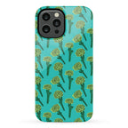 Green Carnation Pattern Phone Case