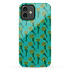 Green Carnation Pattern Phone Case
