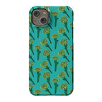 Green Carnation Pattern Phone Case