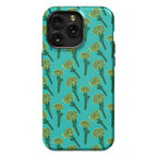 Green Carnation Pattern Phone Case