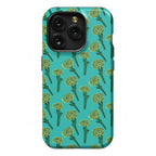 Green Carnation Pattern Phone Case