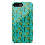 Green Carnation Pattern Phone Case