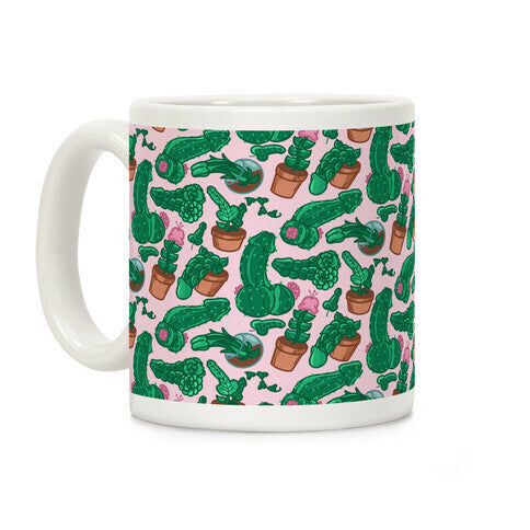 Penis Plants Pattern Coffee Mug