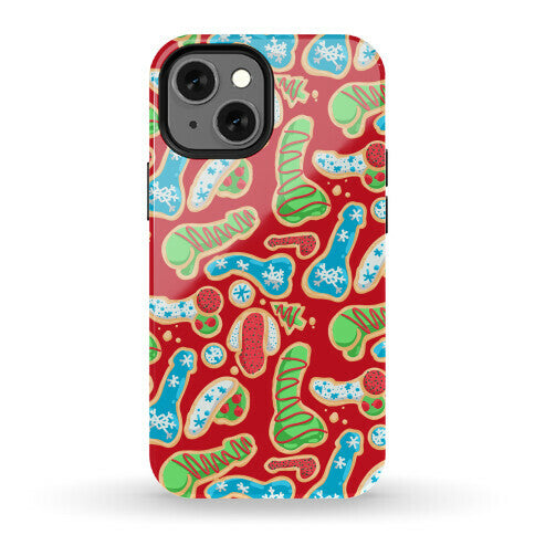 Phallic Christmas Cookies Phone Case