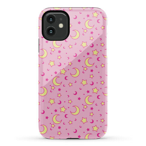 Dreamy Pastel Moon And Stars Phone Case