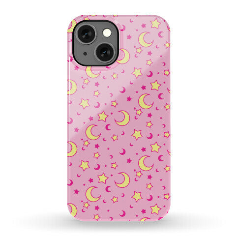 Dreamy Pastel Moon And Stars Phone Case