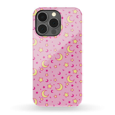 Dreamy Pastel Moon And Stars Phone Case