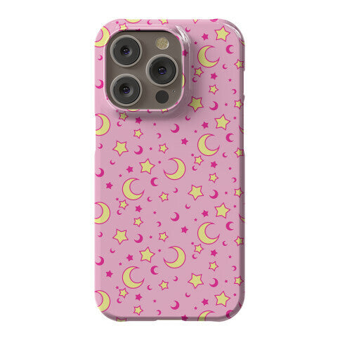 Dreamy Pastel Moon And Stars Phone Case