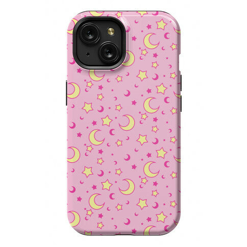 Dreamy Pastel Moon And Stars Phone Case