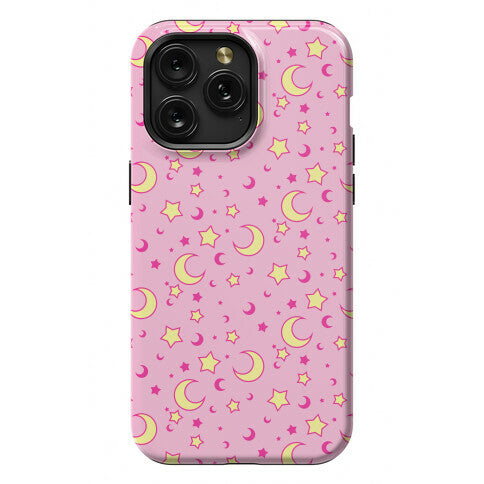 Dreamy Pastel Moon And Stars Phone Case