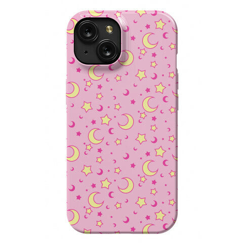 Dreamy Pastel Moon And Stars Phone Case