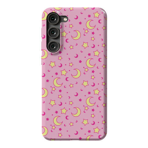 Dreamy Pastel Moon And Stars Phone Case