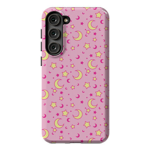 Dreamy Pastel Moon And Stars Phone Case