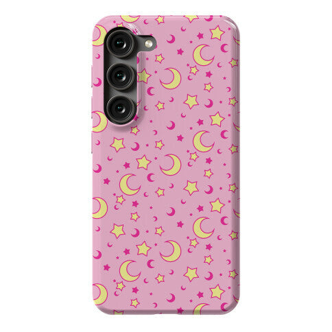 Dreamy Pastel Moon And Stars Phone Case