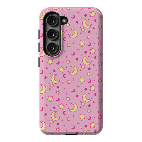 Dreamy Pastel Moon And Stars Phone Case