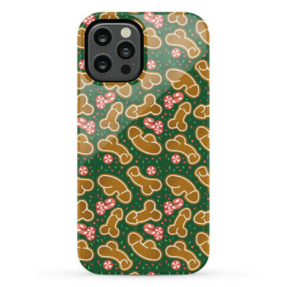 Gingerbread and Candy Cane Penises  Phone Case