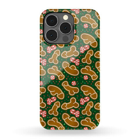 Gingerbread and Candy Cane Penises  Phone Case