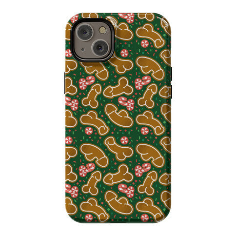 Gingerbread and Candy Cane Penises  Phone Case