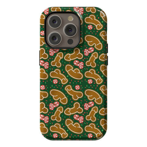 Gingerbread and Candy Cane Penises  Phone Case